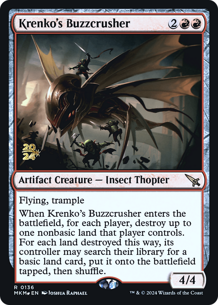 Krenko's Buzzcrusher [Murders at Karlov Manor Prerelease Promos] | Magic Magpie