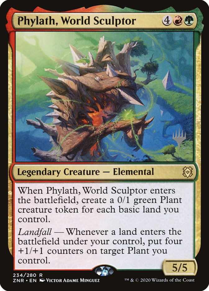 Phylath, World Sculptor (Promo Pack) [Zendikar Rising Promos] | Magic Magpie