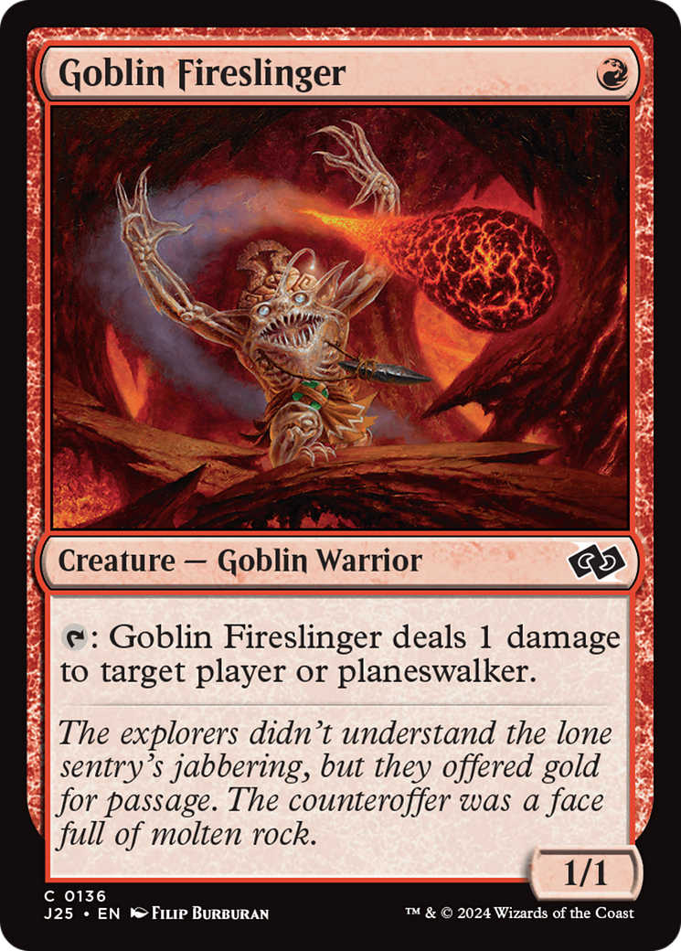 Goblin Fireslinger [Foundations Jumpstart] | Magic Magpie