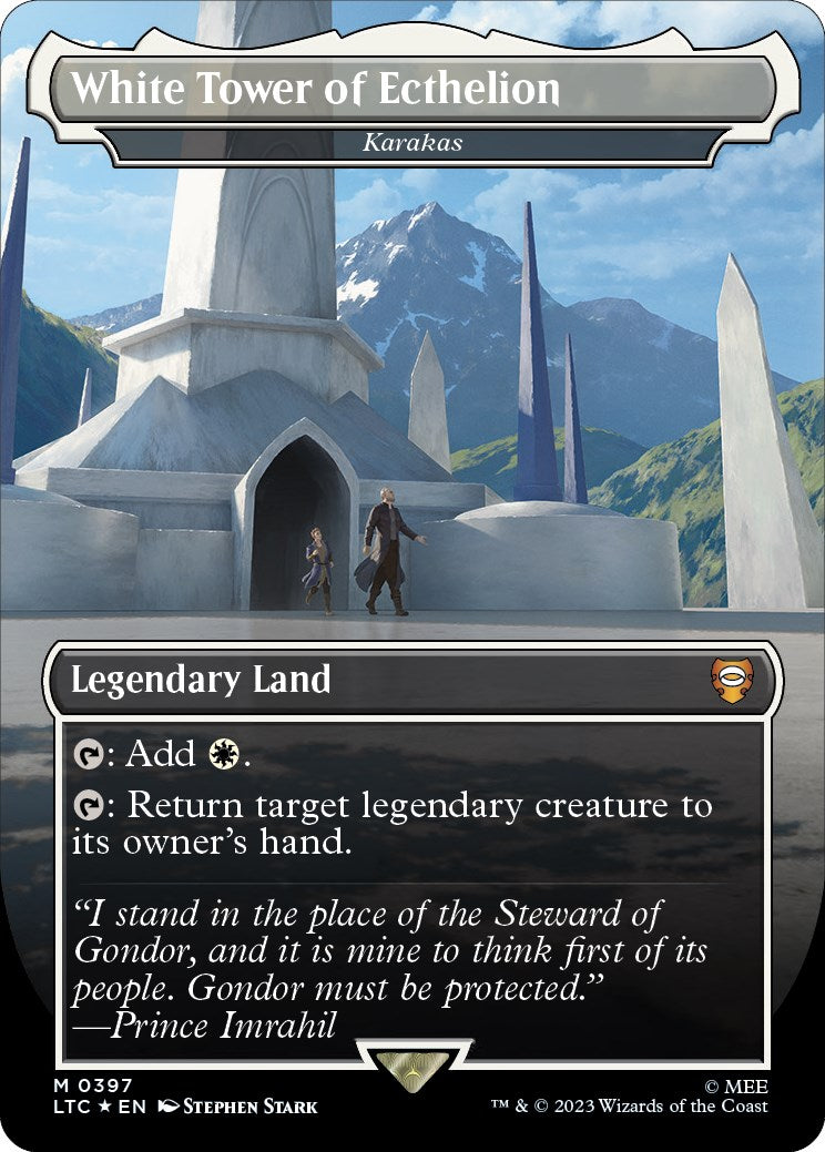 White Tower of Ecthelion - Karakas (Surge Foil Realms and Relics) [The Lord of the Rings: Tales of Middle-Earth Commander] | Magic Magpie