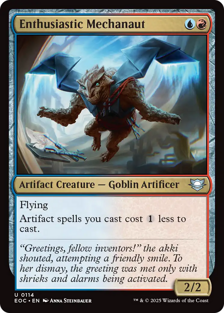 Enthusiastic Mechanaut [Edge of Eternities Commander] | Magic Magpie