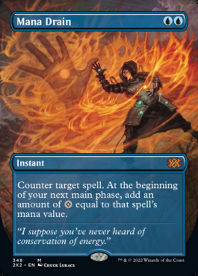 Mana Drain (Borderless Alternate Art) [Double Masters 2022] | Magic Magpie
