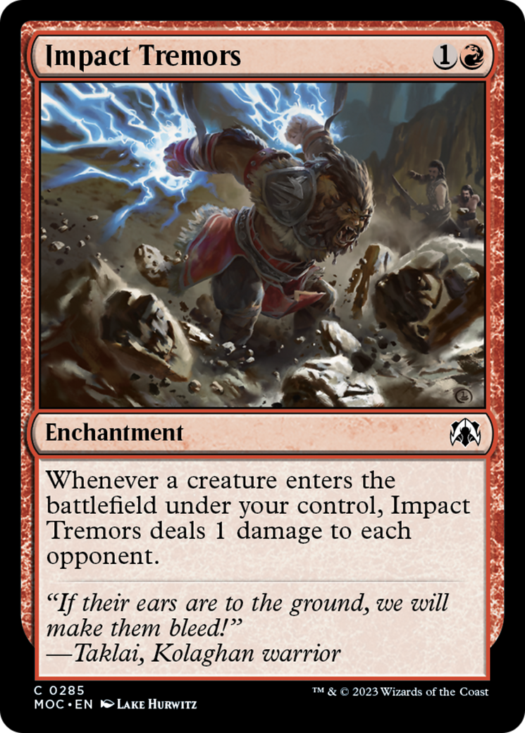 Impact Tremors [March of the Machine Commander] | Magic Magpie