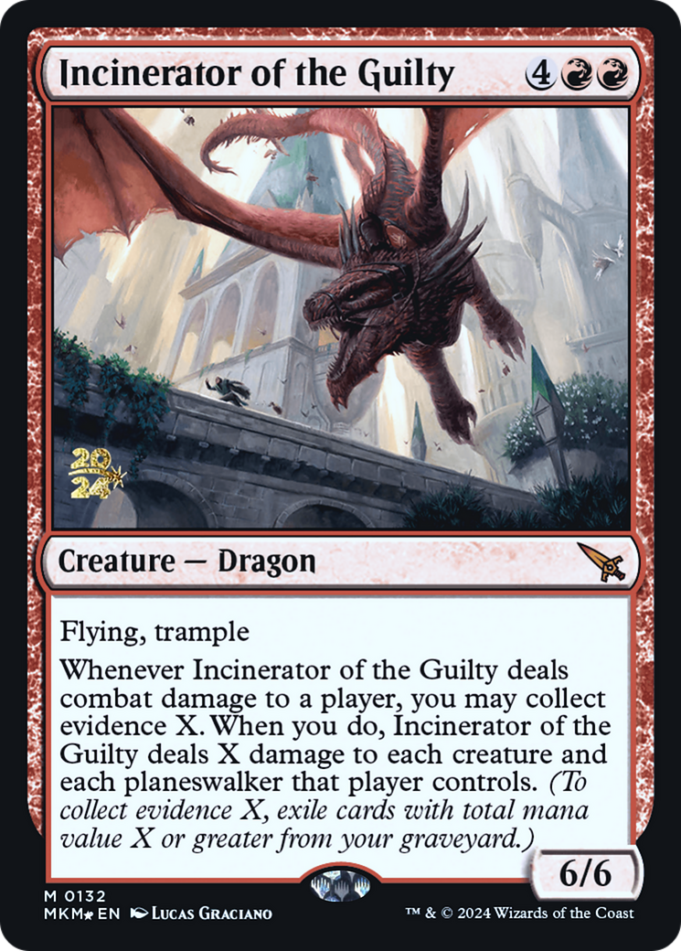 Incinerator of the Guilty [Murders at Karlov Manor Prerelease Promos] | Magic Magpie