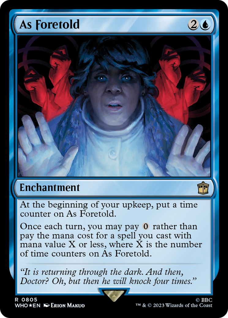 As Foretold (Surge Foil) [Doctor Who] | Magic Magpie