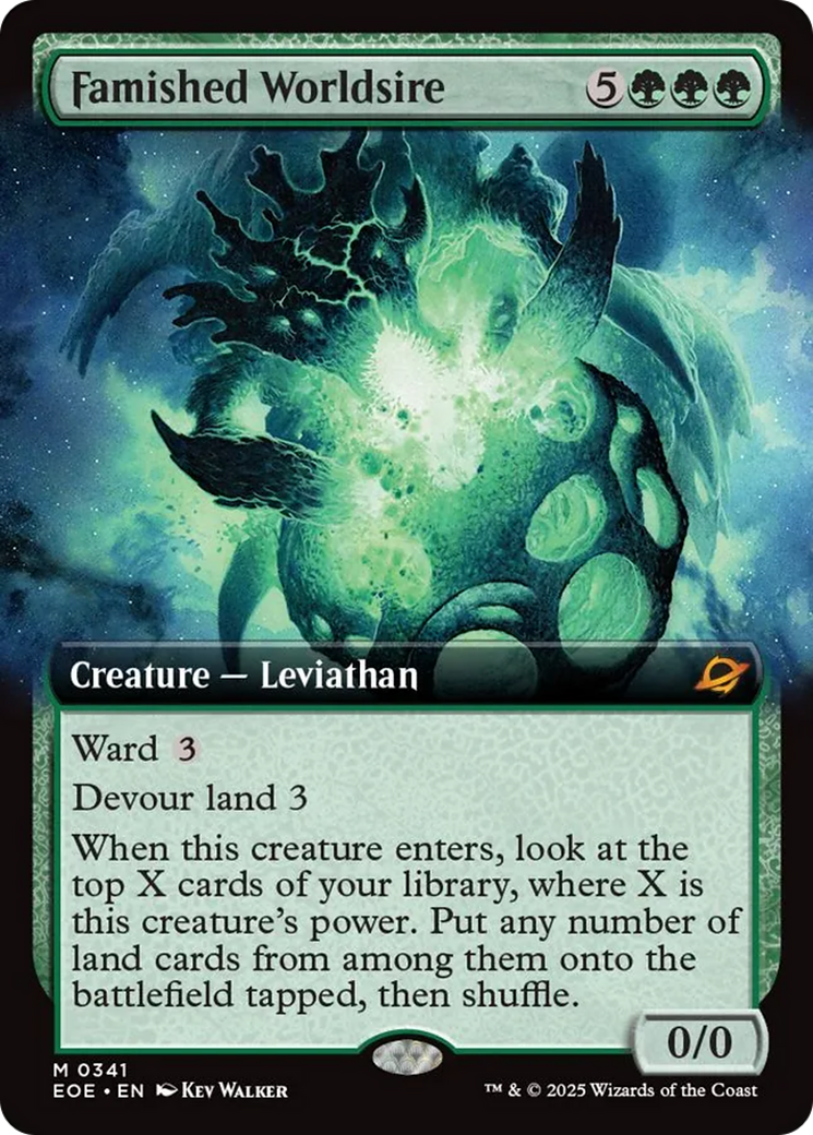 Famished Worldsire (Extended Art) [Edge of Eternities] | Magic Magpie
