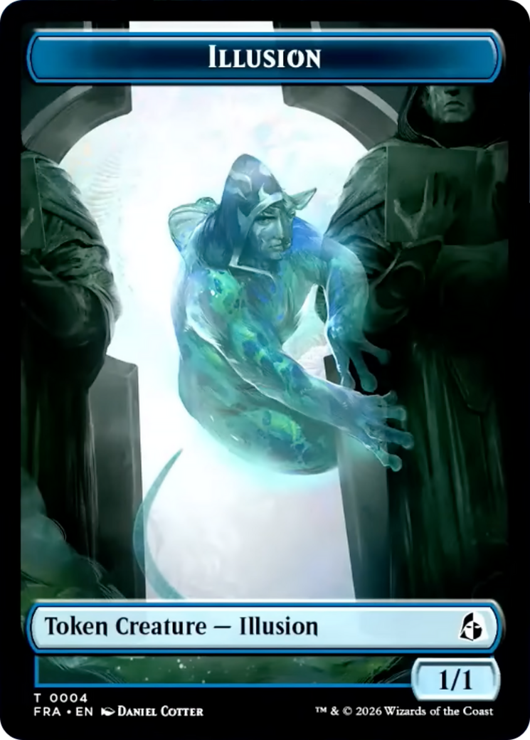 Illusion // Jace Double-Sided Token [Reality Fracture Tokens] | Magic Magpie