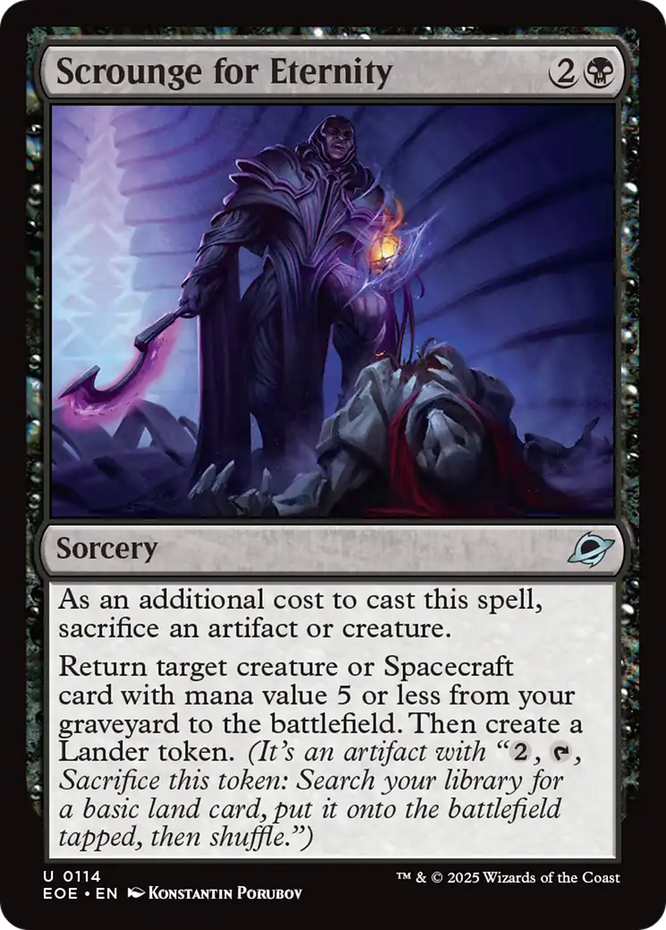 Scrounge for Eternity [Edge of Eternities] | Magic Magpie