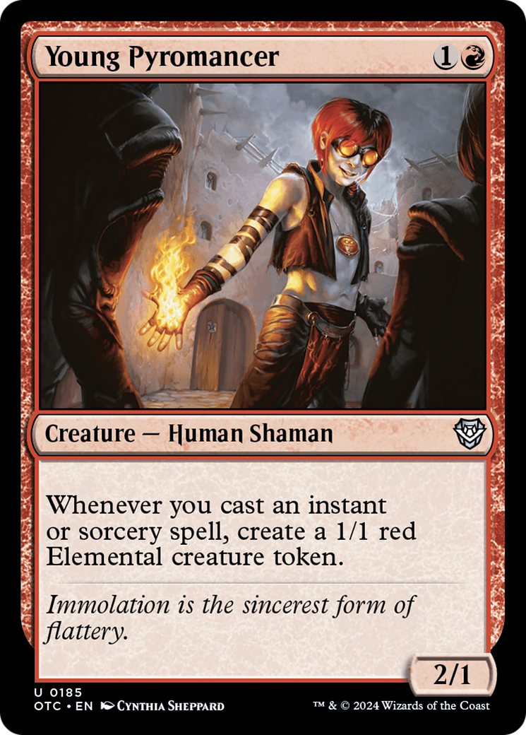 Young Pyromancer [Outlaws of Thunder Junction Commander] | Magic Magpie