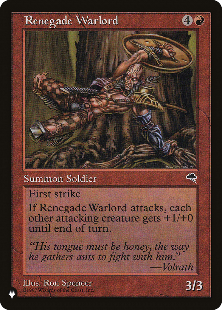 Renegade Warlord [The List] | Magic Magpie