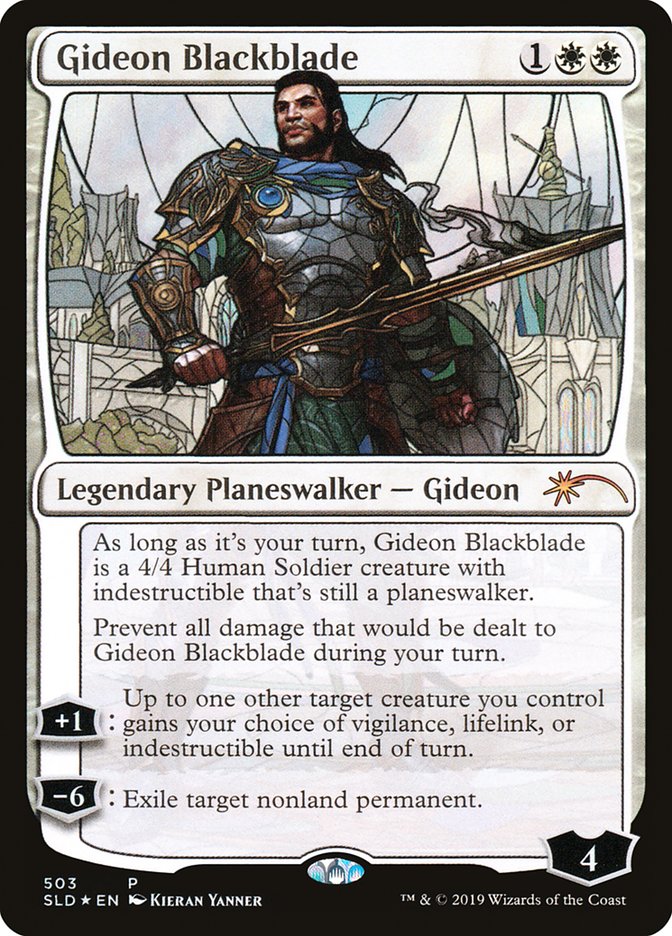 Gideon Blackblade (Stained Glass) [Secret Lair Drop Promos] | Magic Magpie