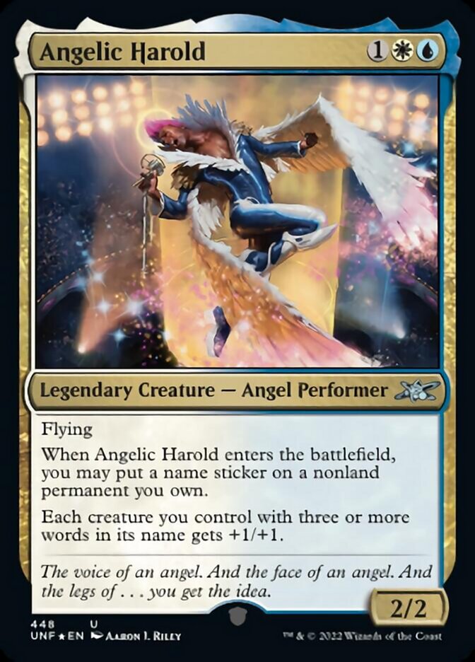 Angelic Harold (Galaxy Foil) [Unfinity] | Magic Magpie