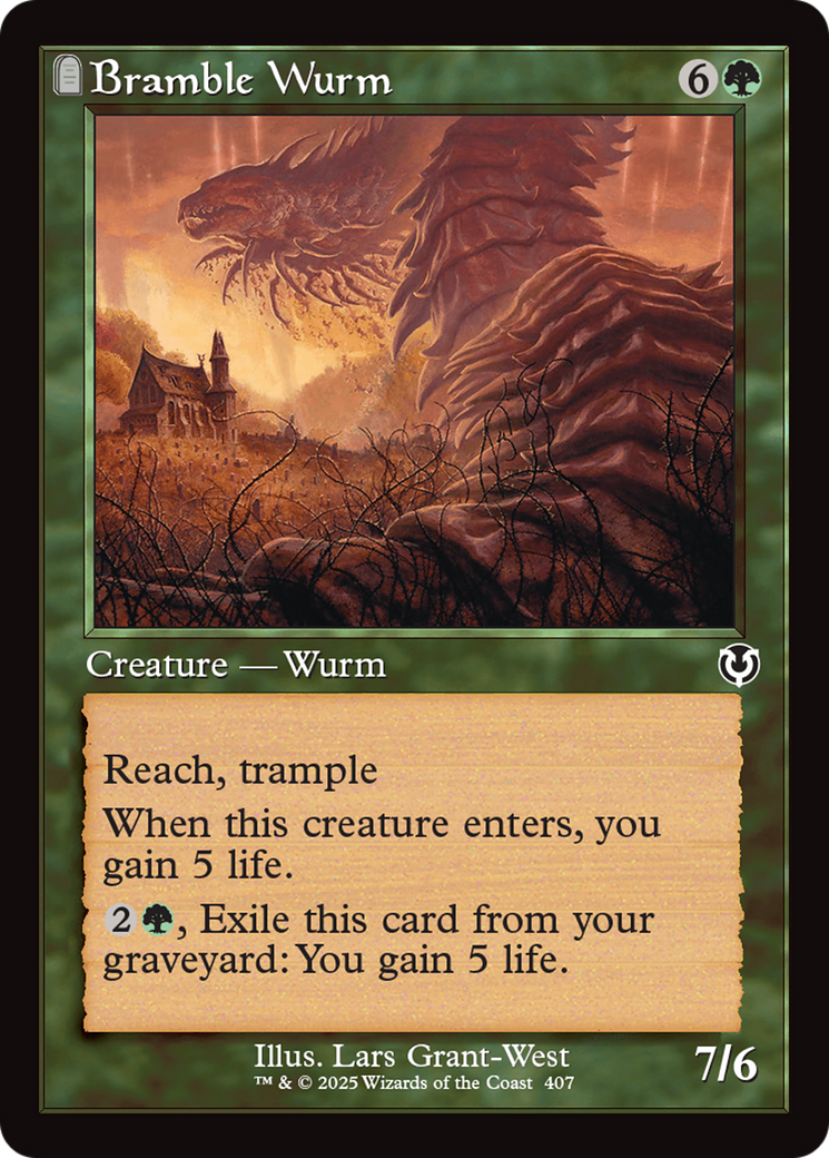 Bramble Wurm (Retro Frame) [Innistrad Remastered] | Magic Magpie