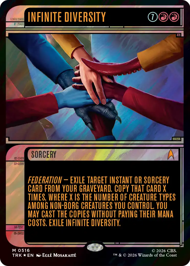 Infinite Diversity (Showcase) (Surge Foil) [Star Trek] | Magic Magpie