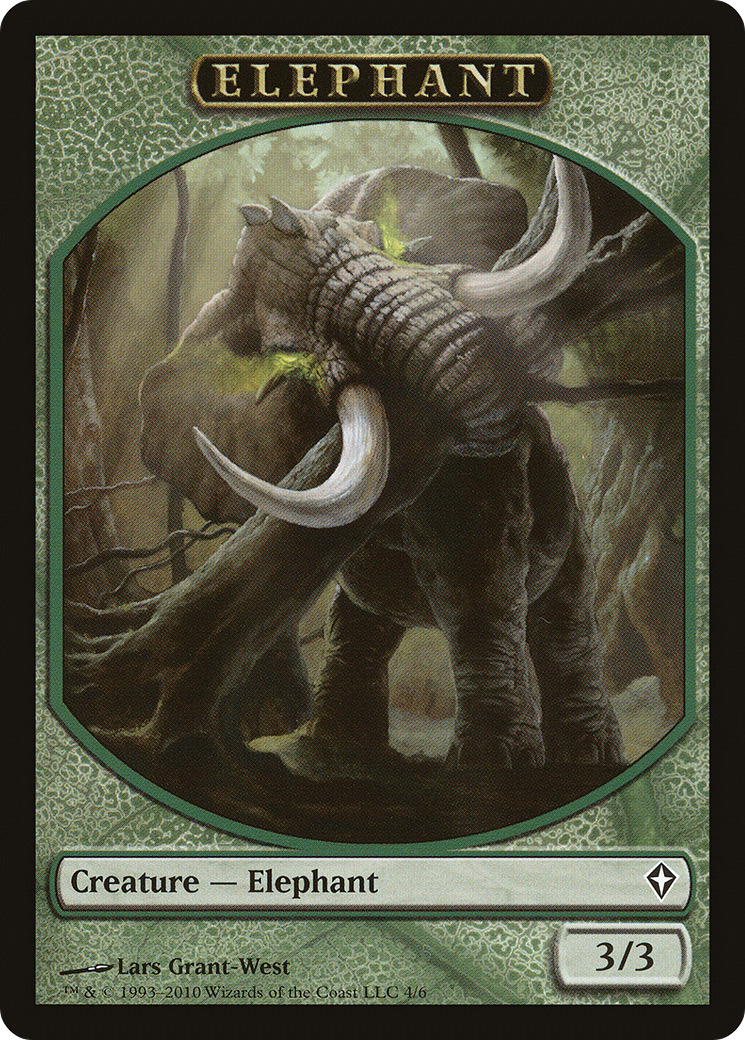 Angel // Elephant Double-Sided Token [Marvel Super Heroes Commander Tokens] | Magic Magpie
