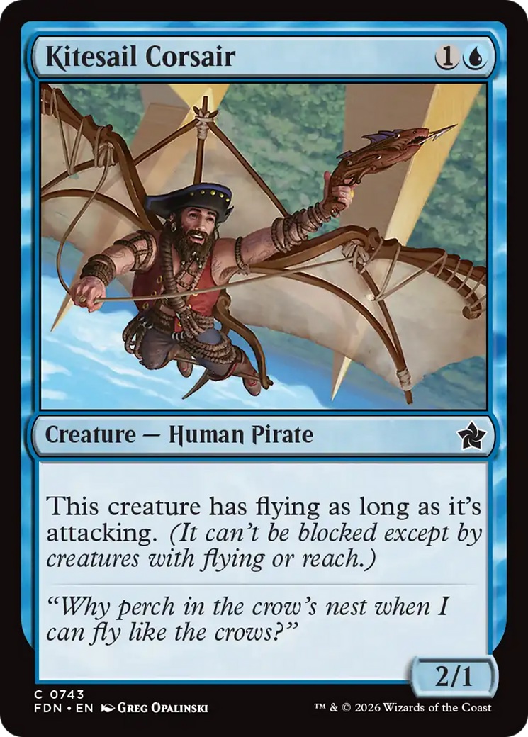 Kitesail Corsair (0743) [Foundations] | Magic Magpie