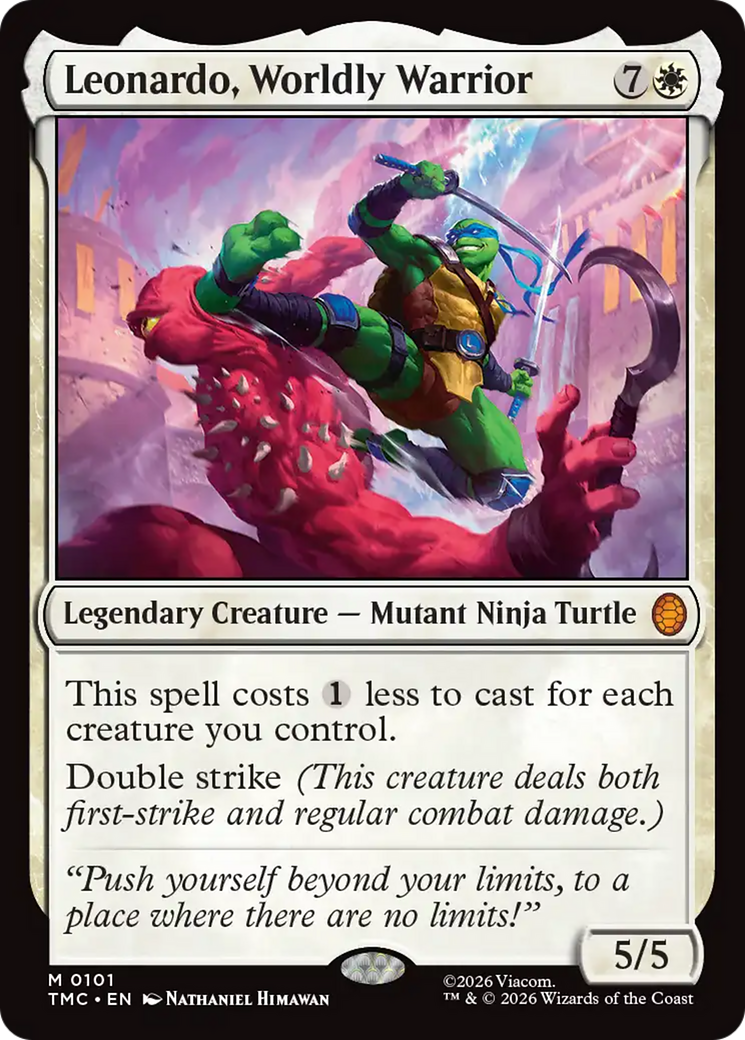 Leonardo, Worldly Warrior [Teenage Mutant Ninja Turtles Commander] | Magic Magpie