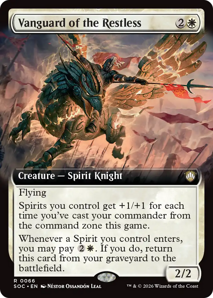 Vanguard of the Restless (Extended Art) [Secrets of Strixhaven Commander] | Magic Magpie