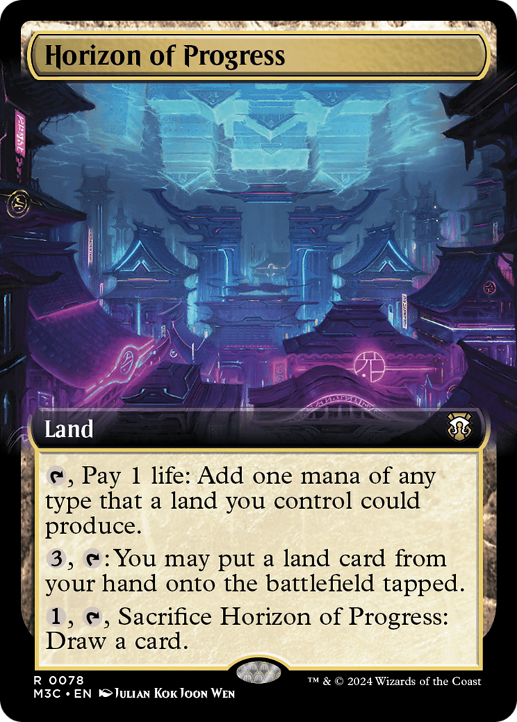 Horizon of Progress (Extended Art) (Ripple Foil) [Modern Horizons 3 Commander] | Magic Magpie