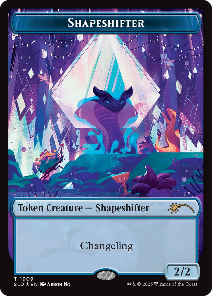 Shapeshifter Token (1909) (Double Rainbow Foil) [Secret Lair Drop Series] | Magic Magpie