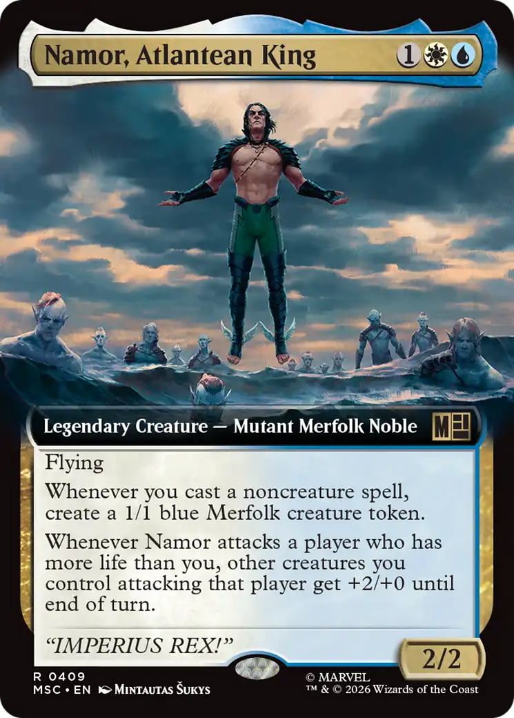Namor, Atlantean King (Extended Art) [Marvel Super Heroes Commander] | Magic Magpie