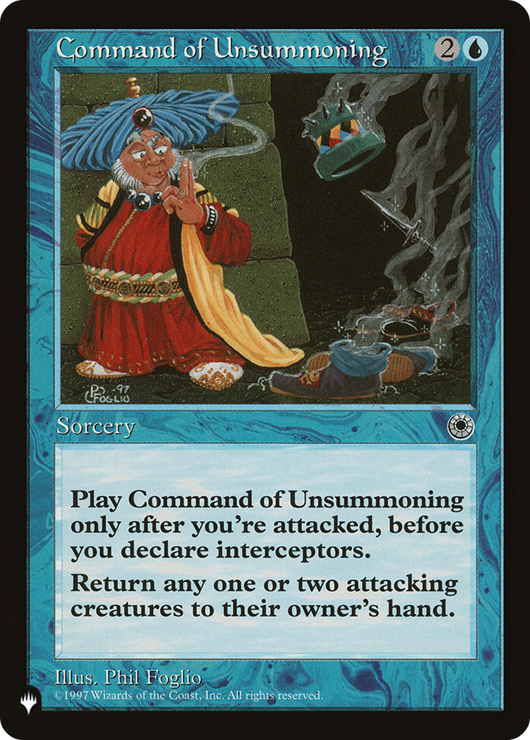 Command of Unsummoning [The List Reprints] | Magic Magpie