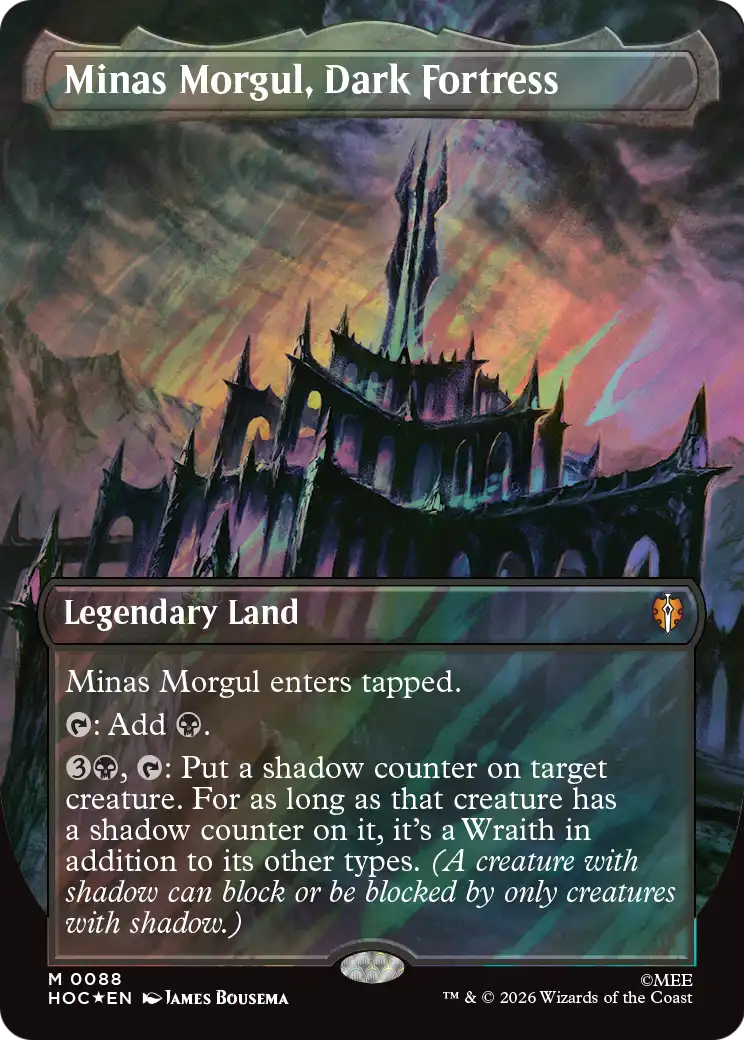 Minas Morgul, Dark Fortress (Borderless) (Surge Foil) [The Hobbit: Eternal-Legal] | Magic Magpie