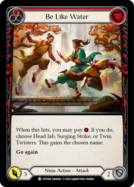 Be Like Water (Red) [OUT068] (Outsiders)  Rainbow Foil | Magic Magpie