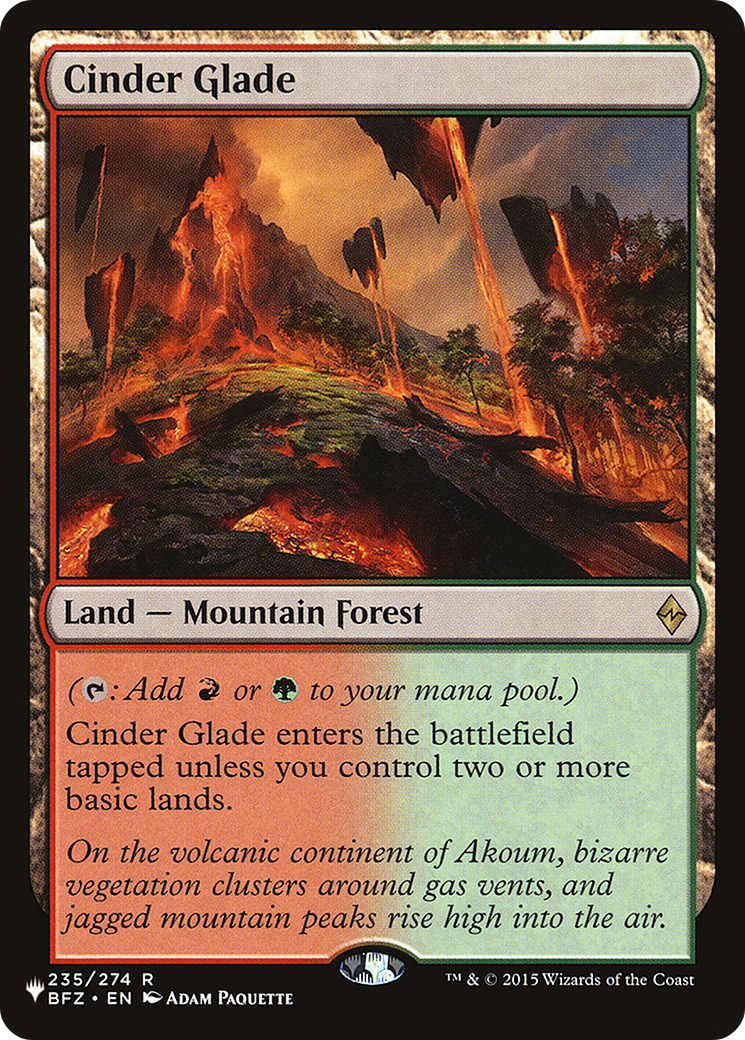 Cinder Glade [The List] | Magic Magpie