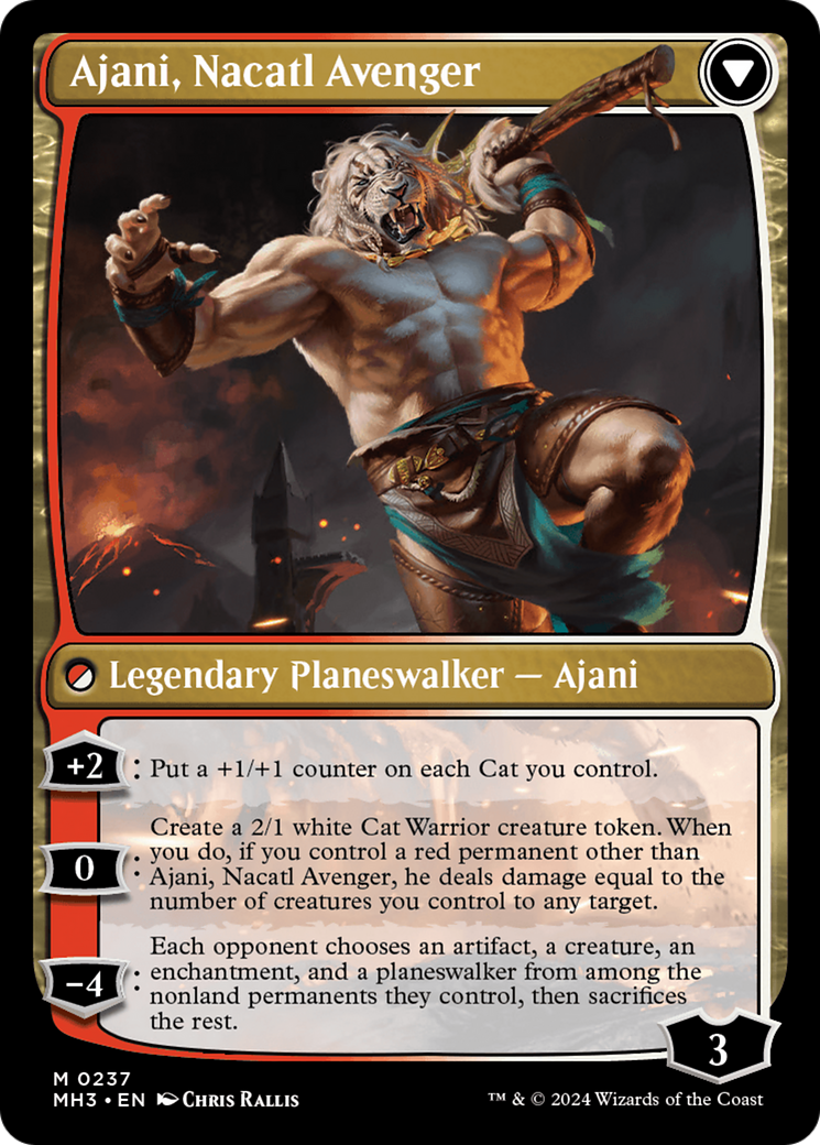 Ajani, Nacatl Pariah // Ajani, Nacatl Avenger [Modern Horizons 3] | Magic Magpie