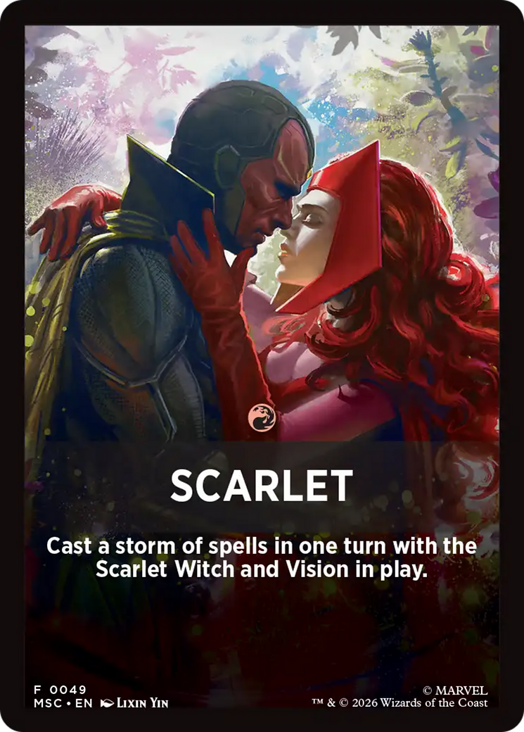 Scarlet Theme Card [Marvel Super Heroes Commander] | Magic Magpie