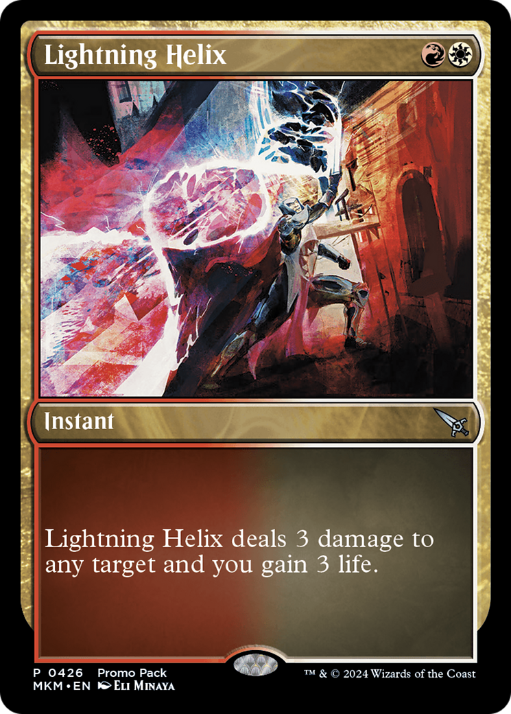 Lightning Helix (Promo Pack) [Murders at Karlov Manor Promos] | Magic Magpie