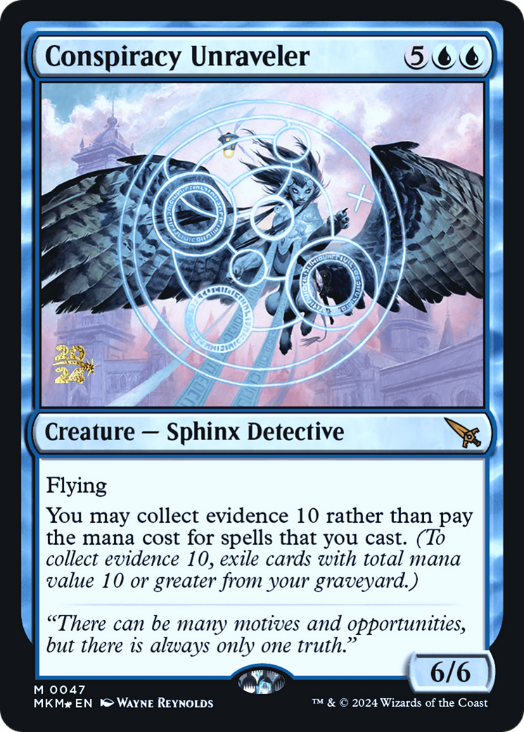 Conspiracy Unraveler [Murders at Karlov Manor Prerelease Promos] | Magic Magpie