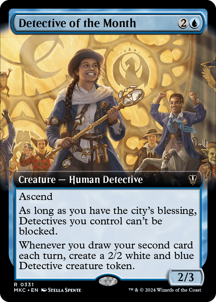 Detective of the Month (Extended Art) [Murders at Karlov Manor Commander] | Magic Magpie