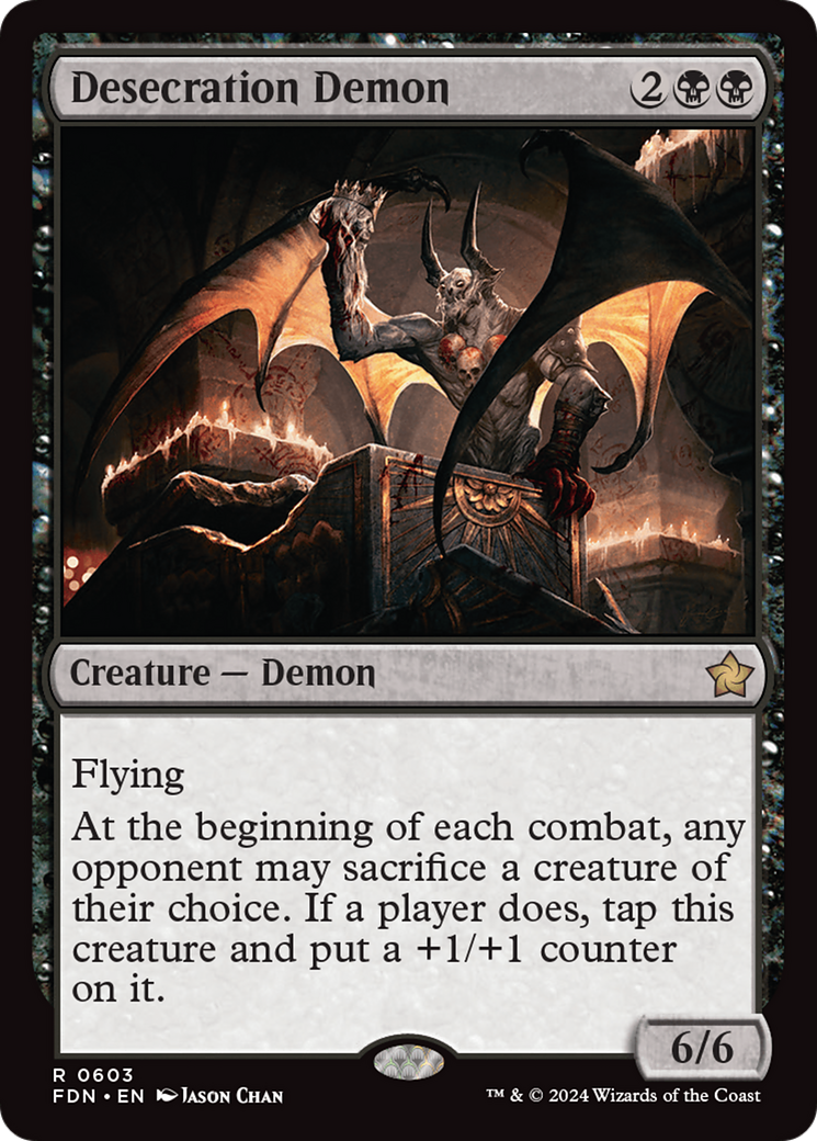 Desecration Demon [Foundations] | Magic Magpie