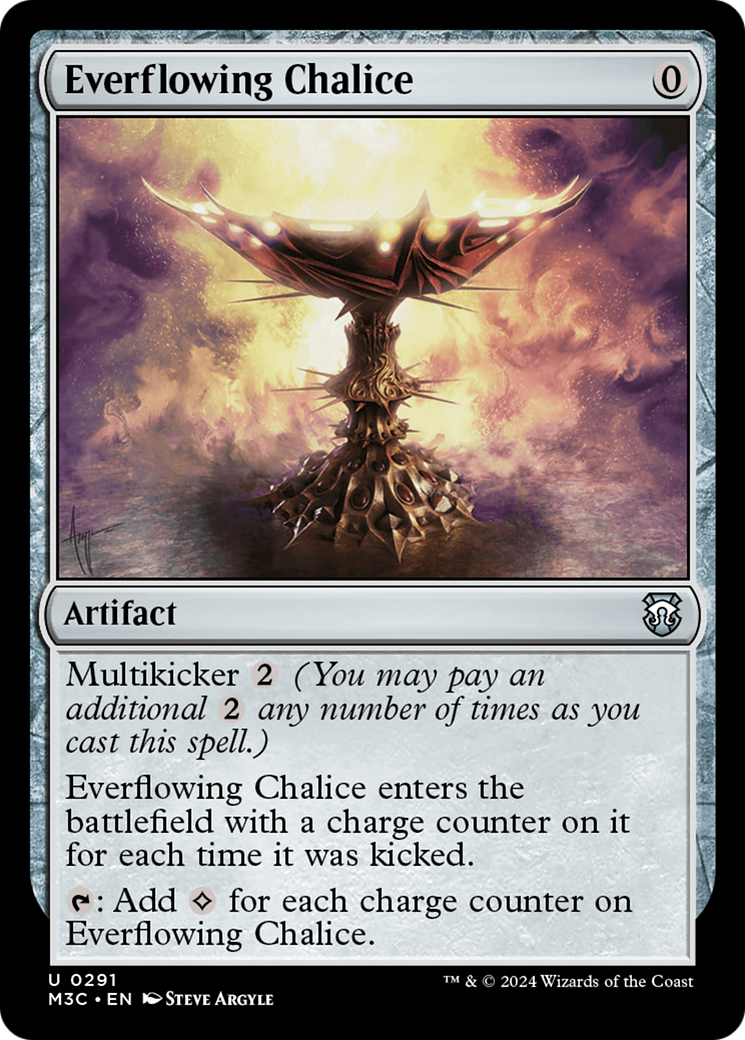 Everflowing Chalice (Ripple Foil) [Modern Horizons 3 Commander] | Magic Magpie