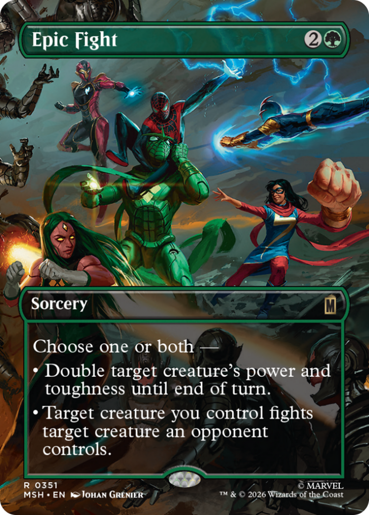 Epic Fight (Borderless) [Marvel Super Heroes] | Magic Magpie
