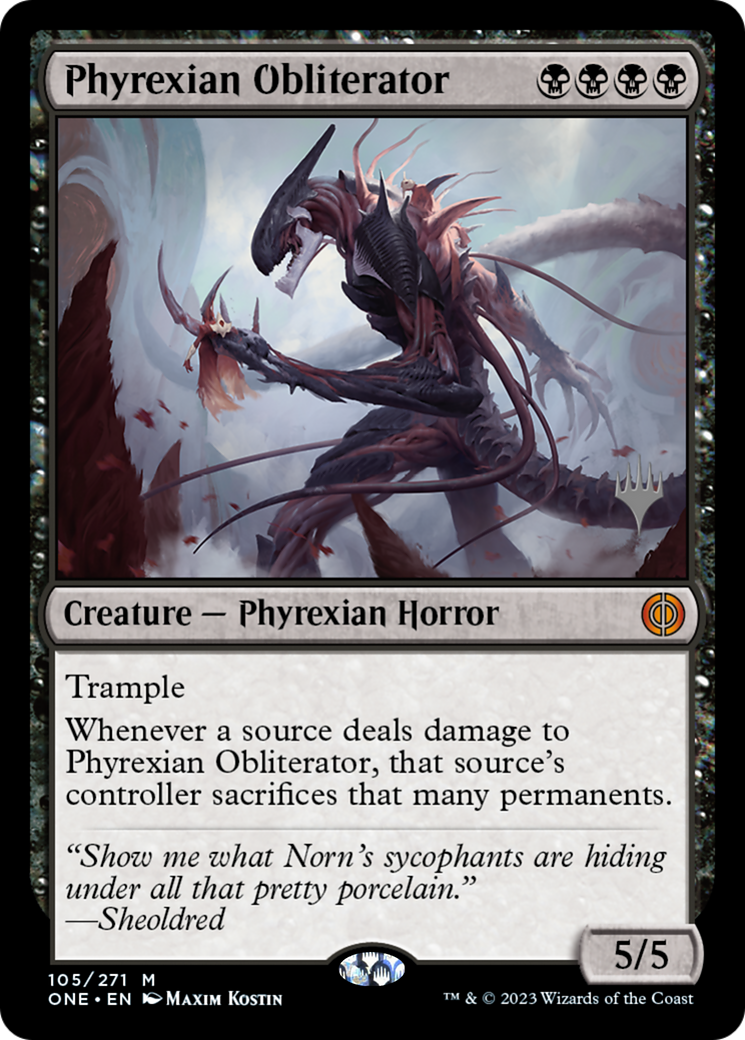 Phyrexian Obliterator (Promo Pack) [Phyrexia: All Will Be One Promos] | Magic Magpie