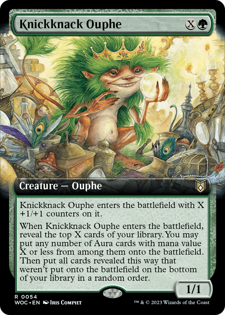 Knickknack Ouphe (Extended Art) [Wilds of Eldraine Commander] | Magic Magpie