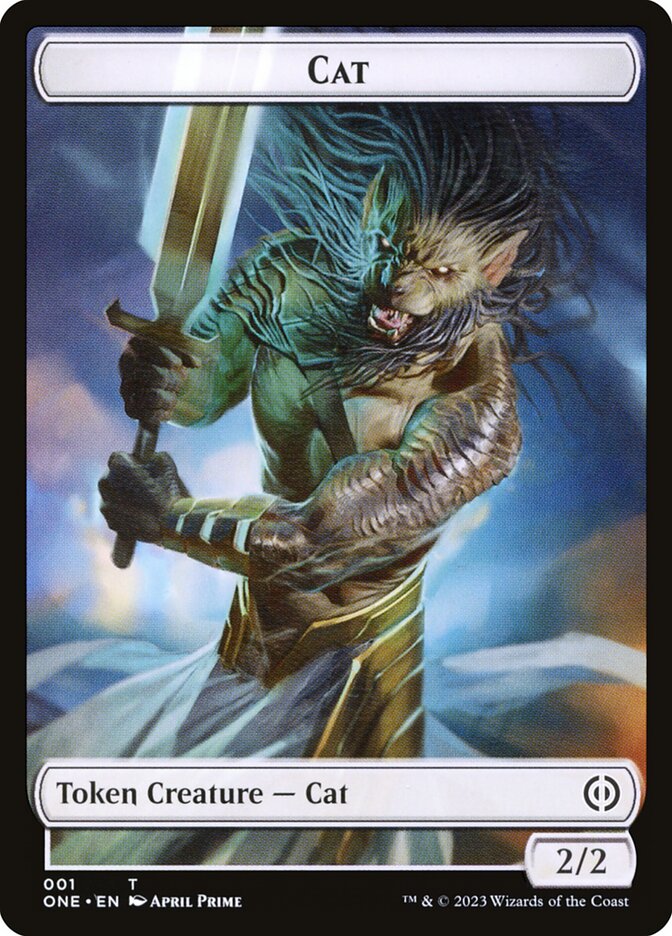 Phyrexian Goblin // Cat Double-Sided Token [Phyrexia: All Will Be One Tokens] | Magic Magpie