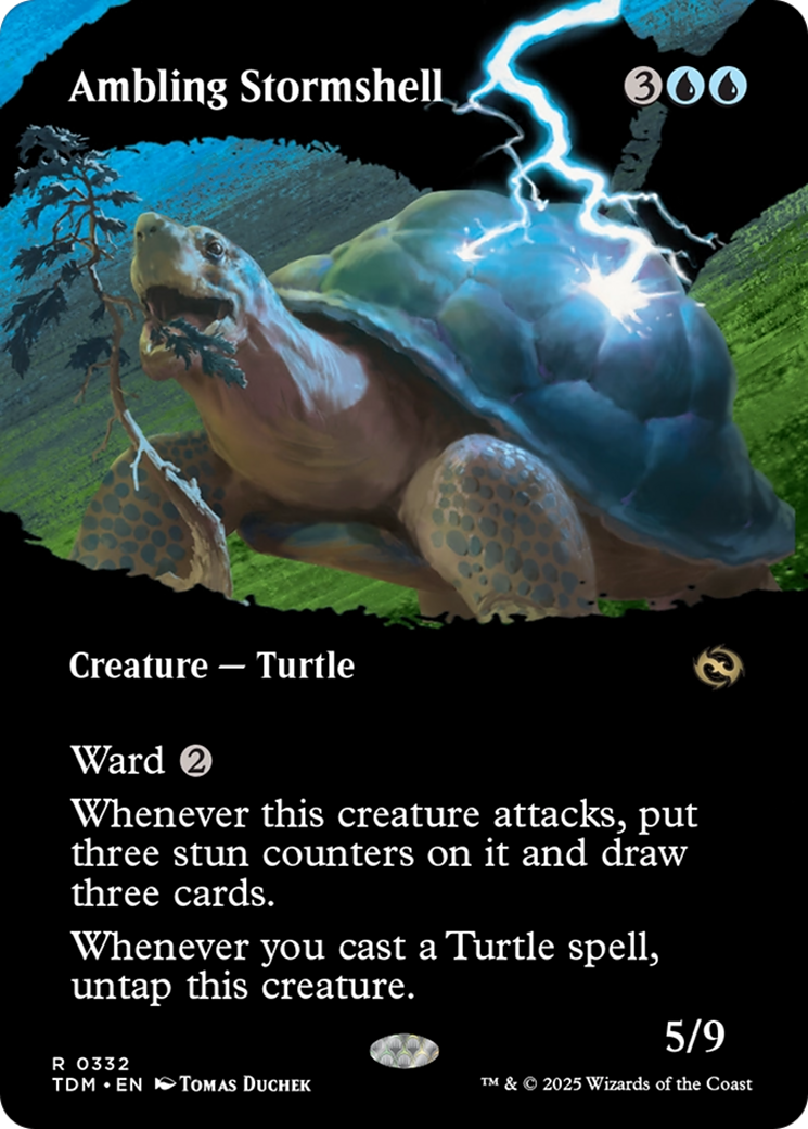 Ambling Stormshell (Borderless) [Tarkir: Dragonstorm] | Magic Magpie
