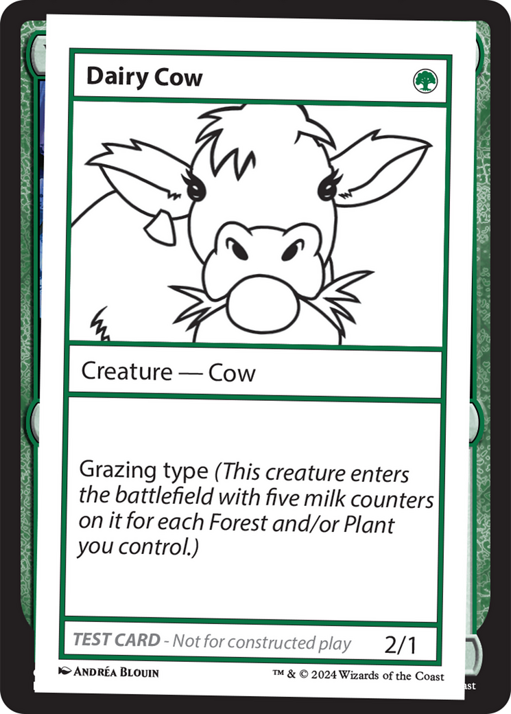 Dairy Cow [Mystery Booster 2 Playtest Cards] | Magic Magpie