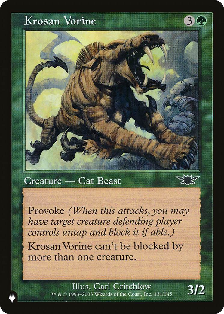 Krosan Vorine [The List Reprints] | Magic Magpie