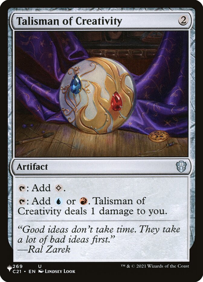 Talisman of Creativity [Secret Lair: Heads I Win, Tails You Lose] | Magic Magpie