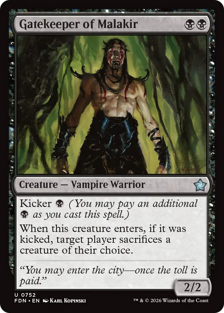 Gatekeeper of Malakir (0752) [Foundations] | Magic Magpie