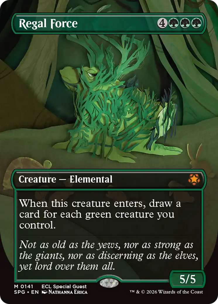 Regal Force (Borderless) [Lorwyn Eclipsed Special Guests] | Magic Magpie