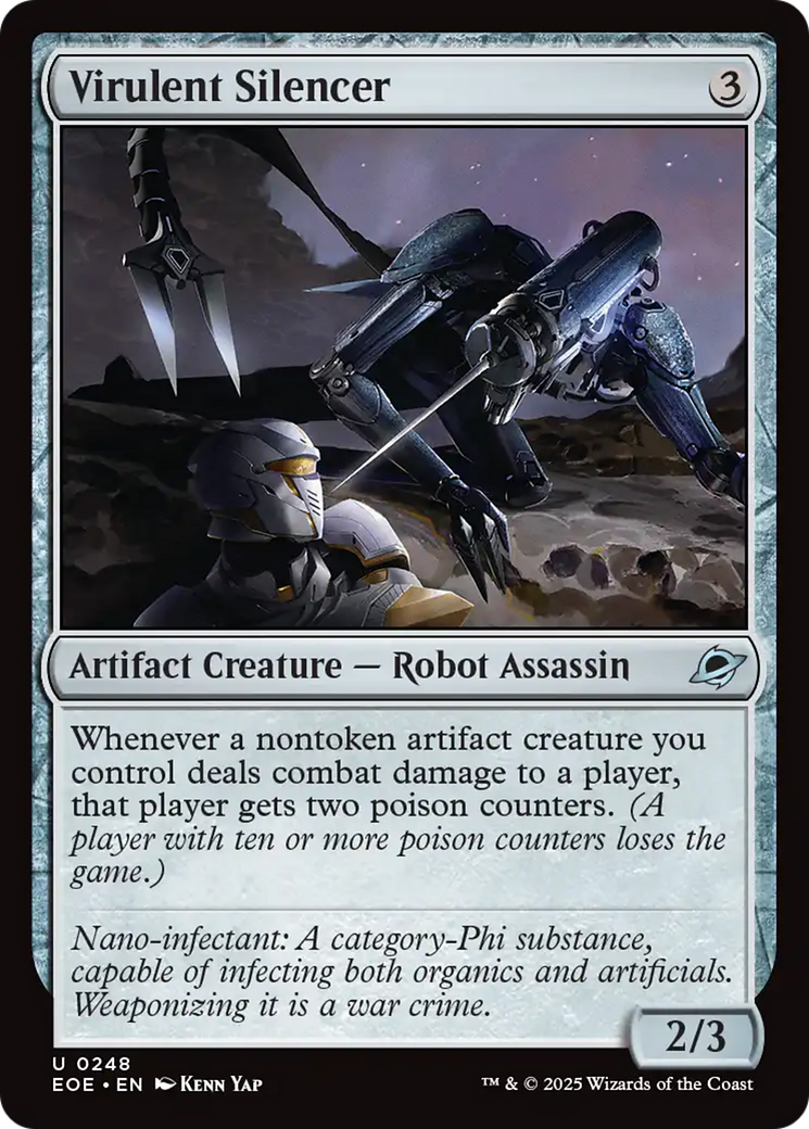 Virulent Silencer [Edge of Eternities] | Magic Magpie