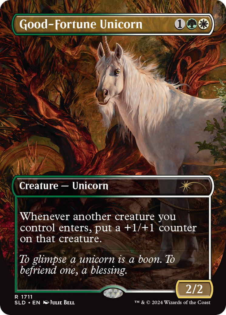 Good-Fortune Unicorn (Rainbow Foil) [Secret Lair Drop Series] | Magic Magpie