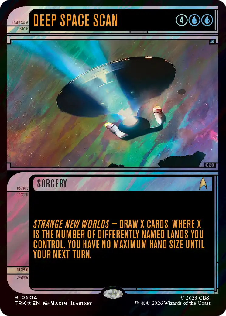 Deep Space Scan (Showcase) (Surge Foil) [Star Trek] | Magic Magpie