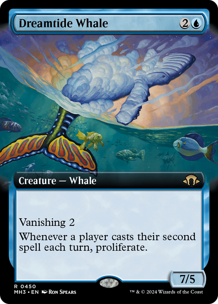 Dreamtide Whale (Extended Art) [Modern Horizons 3] | Magic Magpie